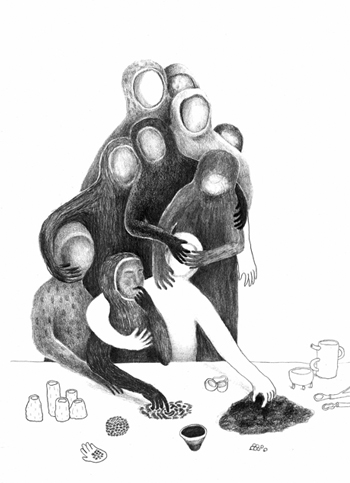 Dessin d'objet sculptural